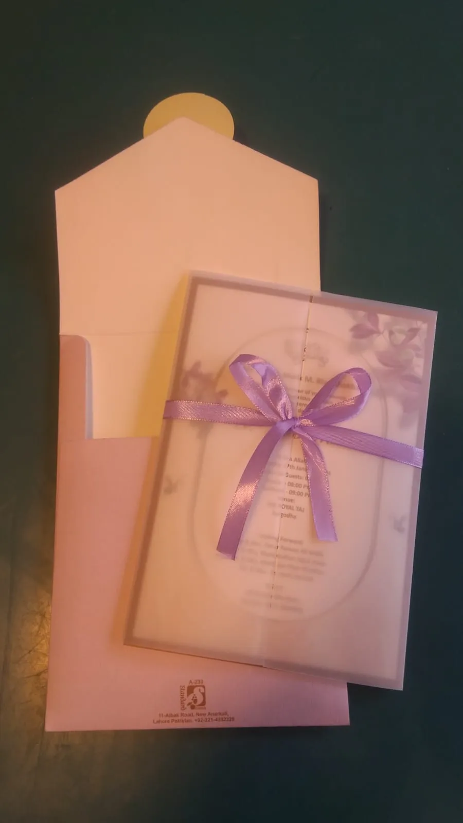 White box wedding invitation - premium box with scroll card inside